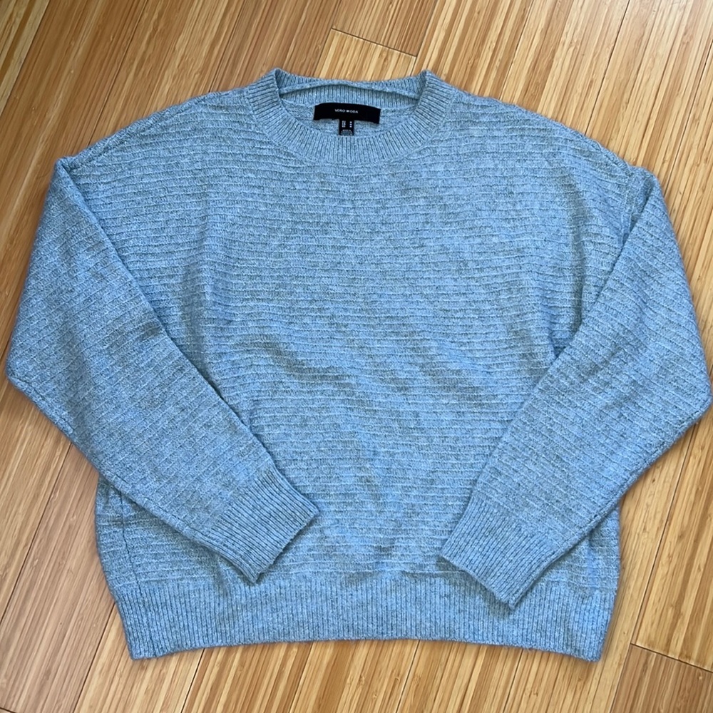 Vero Moda Sadella Textured Crewneck Sweater Size M